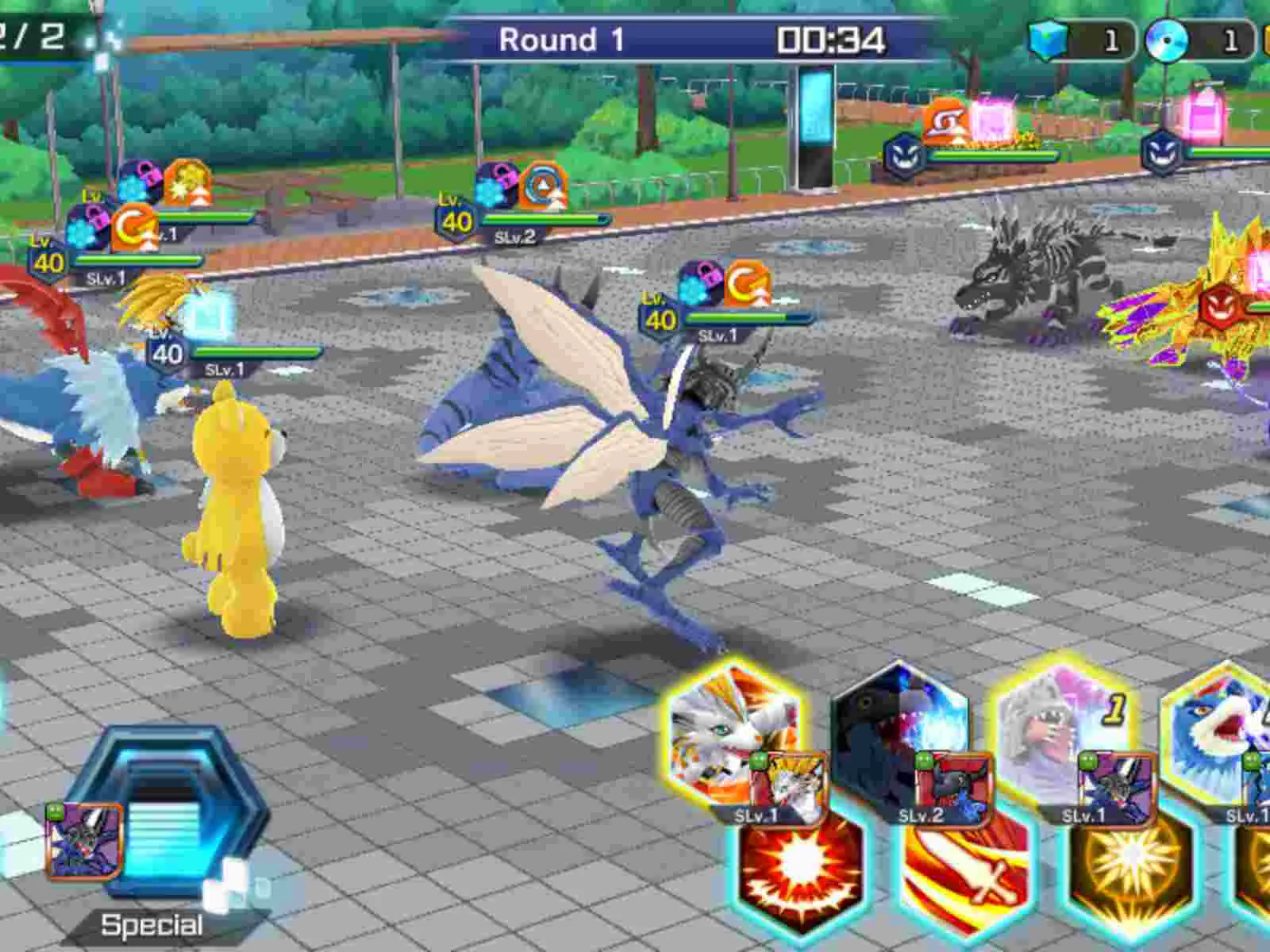 Ảnh 4 của Digimon ReArise Mod APK 99.9.0 (Menu, Tăng Sát Thương, Phòng thủ) Digimon tung đòn tấn công mạnh mẽ trong game