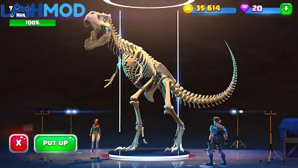 Ảnh 3 của Dinosaur World MOD APK 1.2.10 (Di chuyển đào không giới hạn) Bản đồ thế giới với các địa điểm khai quật khủng long khác nhau