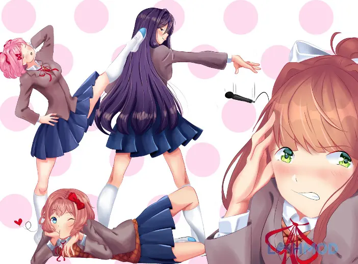 Ảnh 1 của Tải Doki Doki Literature Club Mod 1.1 (Full Version) Android iOs Ảnh minh họa gameplay Doki Doki Literature Club Mod