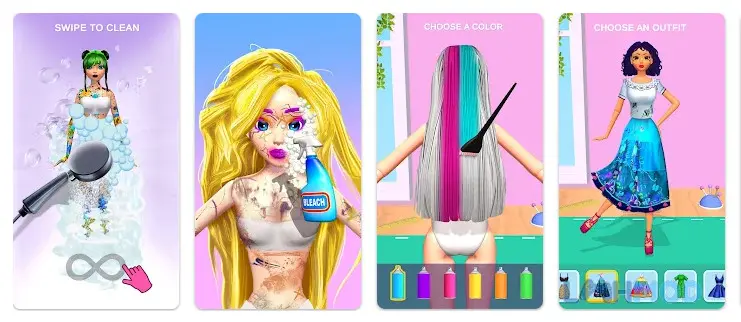 Ảnh 2 của Tải Doll Makeover-DIY 3D Dolly Apk 0.2.6.0 cho Android iOs Các bước trang điểm và tạo kiểu tóc cho búp bê trong Doll Makeover-DIY 3D Dolly
