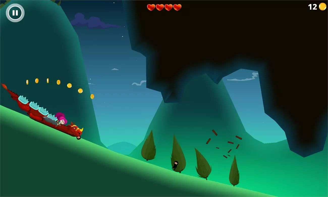 Ảnh 2 của Tải game Dragon Hills Mod APK 1.4.4 (Menu, Vô Hạn Coins) Rồng phun lửa phá hủy công trình và tấn công kẻ địch