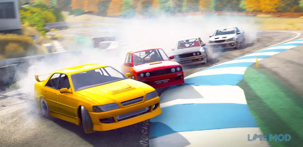 Ảnh 2 của Tải Drift Runner Apk 1.0.009 cho Android iOs Cảnh xe đang drift uyển chuyển trên đường đua đô thị