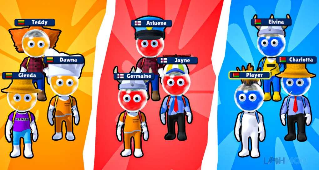 Ảnh 4 của Tải Dye Hard-Color War Mod Apk 0.7.25 (Free Shopping) cho Android iOs Cảnh chiến đấu trong Dye Hard-Color War