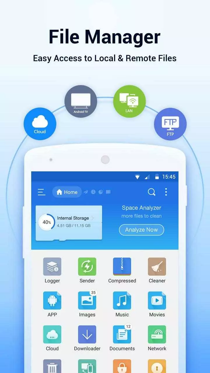 Ảnh 3 của Tải ES File Explorer Mod APK 4.4.2.5 (Mở Khóa Premium) Alt text mô tả việc tải và cài đặt ứng dụng trên điện thoại Android