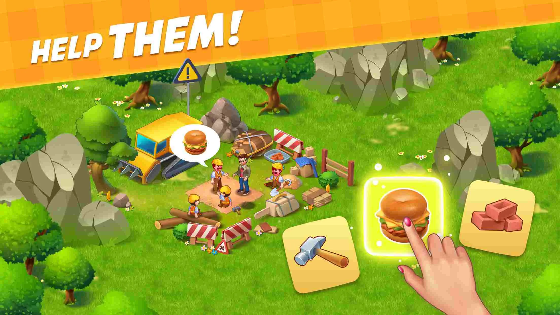 Ảnh 5 của Tải game Farm City Mod APK 2.9.73 (Vô hạn tiền) Toàn cảnh trang trại Farm City rộng lớn và trù phú