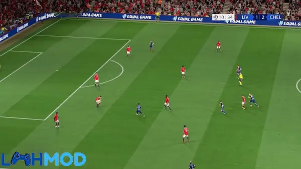 Ảnh 3 của Football 2023 Soccer Ball Game APK 0.2 Android iOS Màn hình kết thúc trận đấu trong Football 2023 Soccer Ball Game với thông tin điểm số