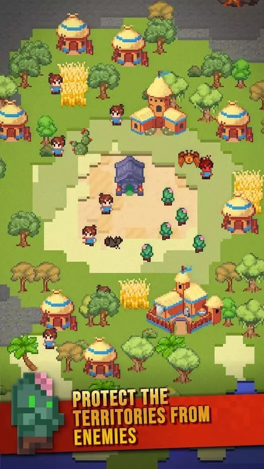 Ảnh 4 của Tải game Galactory Mod APK 1.8.1 (Vô hạn tiền) Toàn cảnh một khu vực đang phát triển trong Galactory Mod