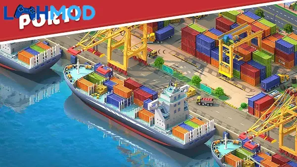 Ảnh 3 của Global City MOD APK 0.6.7829 (Vô hạn tiền) Android iOS Một góc thành phố Global City với những tòa nhà cao tầng và đường xá tấp nập