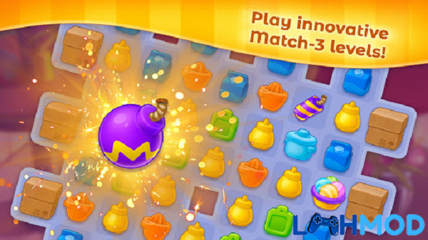 Ảnh 2 của Tải trò chơi Grand Cafe Story MOD APK 2.0.45 (Miễn phí mua sắm) cho Android iOS Cảnh một quán cà phê được trang trí ấm cúng và hiện đại trong Grand Cafe Story