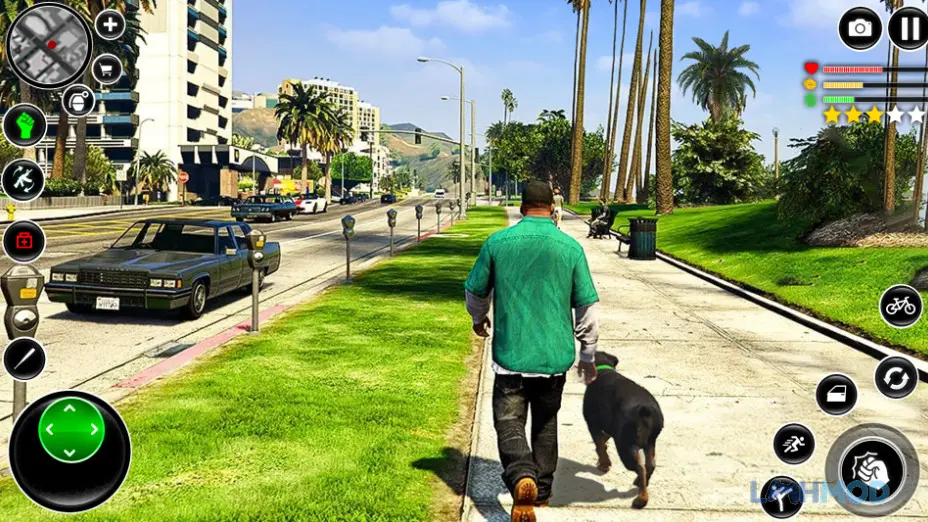 Ảnh 2 của Tải Grand City Thug Crime Games Apk 4.5.3 cho Android iOs Một cảnh bắn súng góc nhìn thứ ba trong Grand City Thug Crime Games