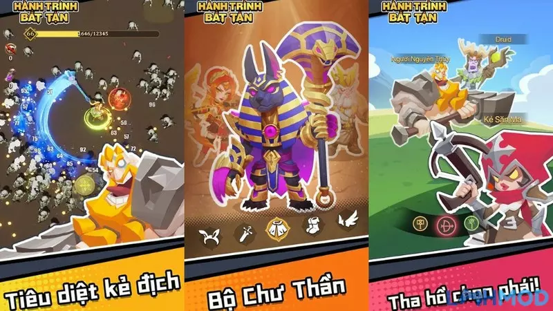 Ảnh 3 của Tải Hành Trình Bất Tận Mod Apk 2.6.0.6 (Hack Bất tử, Menu mod) Hình ảnh lối chơi cơ bản của Hành Trình Bất Tận
