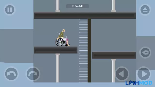 Ảnh 3 của Happy Wheels Mod Apk 1.1.0 (Mở khóa mọi cấp độ) Android, iOS Various characters and obstacles in Happy Wheels