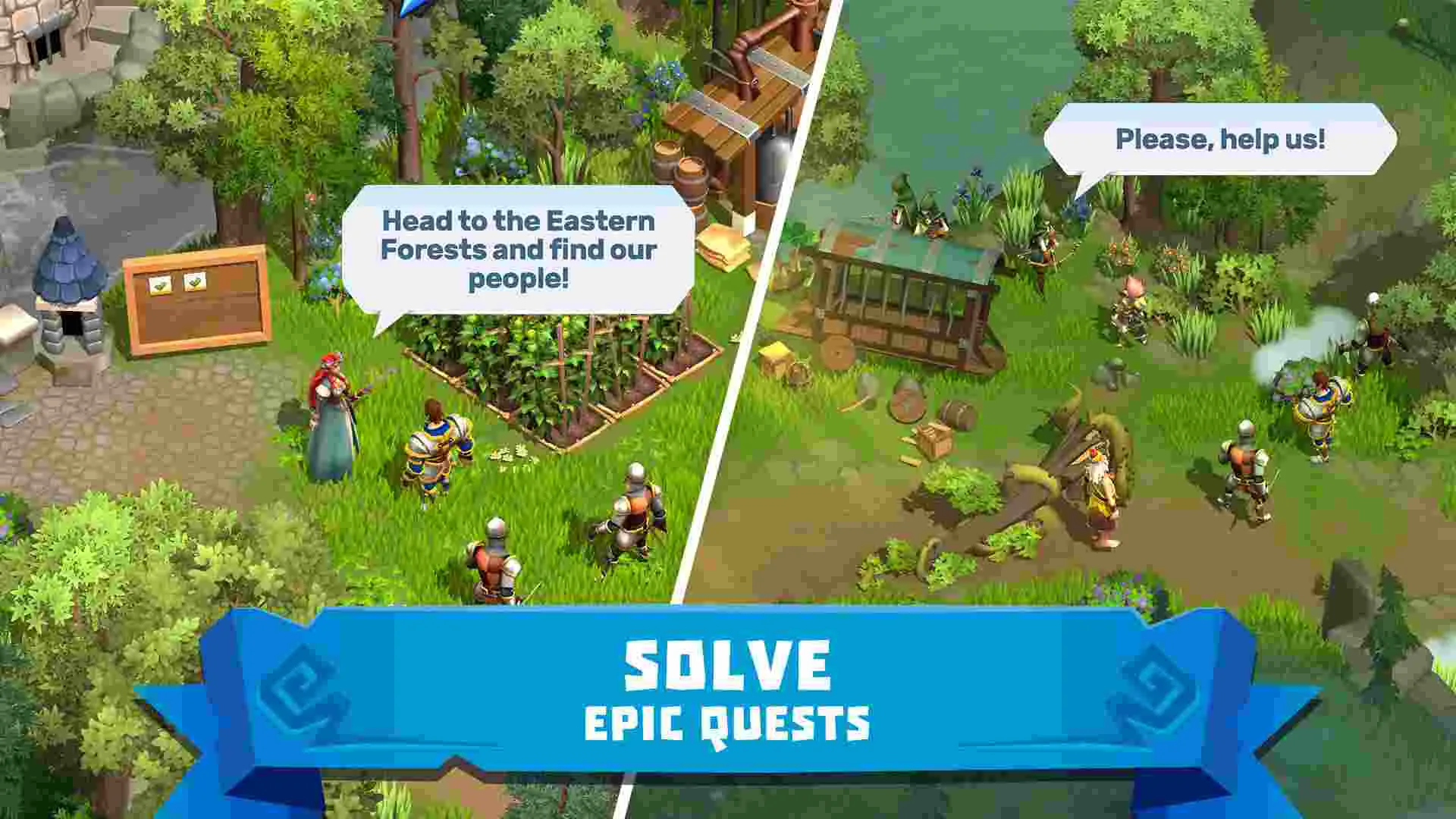 Ảnh 2 của Tải game Heroes of Fate and Fortune Mod APK 0.11.1 (Mở Khoá) Một cảnh quan sát bản đồ thế giới trong Heroes of Fate and Fortune với nhiều địa điểm khác nhau