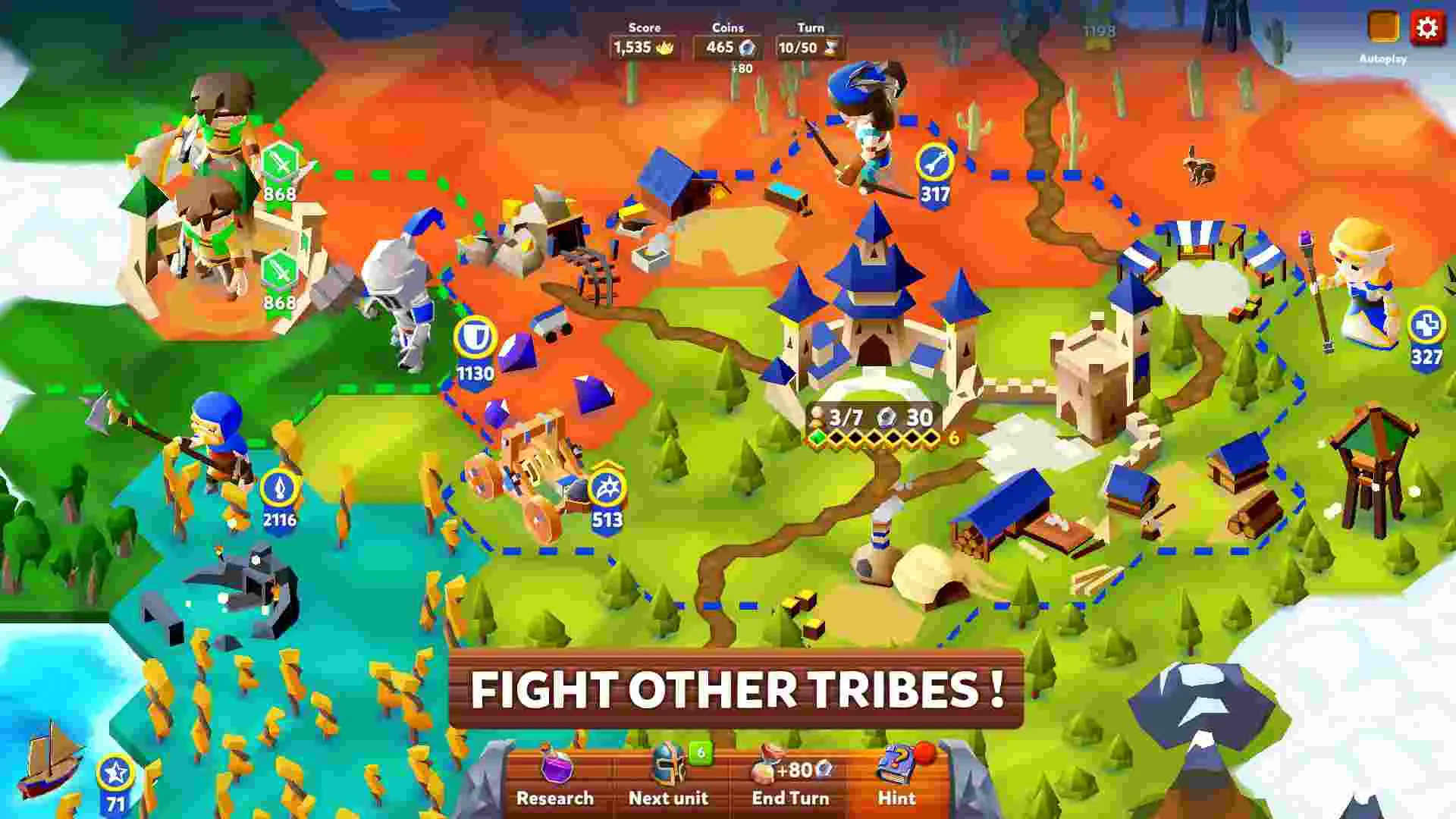 Ảnh 3 của Hexapolis Mod APK 0.3.5 (Vô Hạn Vàng, Kim Cương, iTems) Chiến thuật phòng thủ và tấn công trong Hexapolis