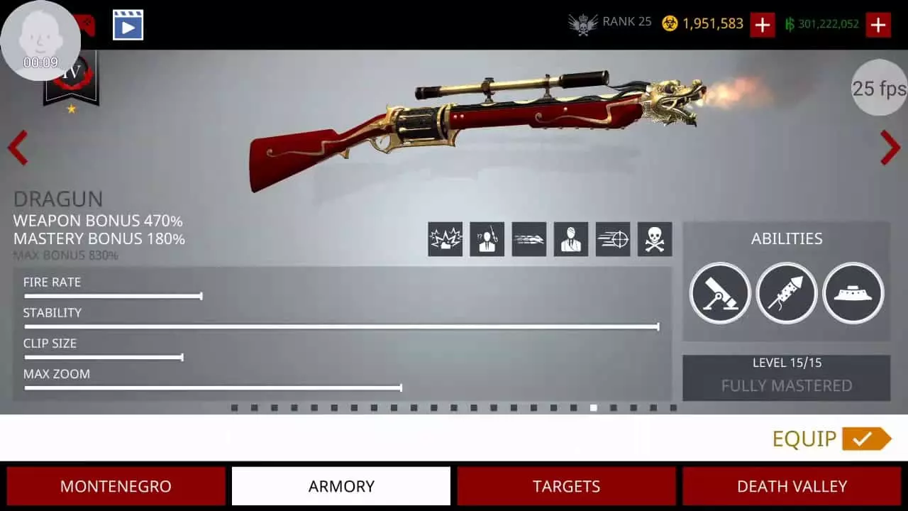 Ảnh 3 của Hitman Sniper Mod APK 1.7.276729 (Tiền/Đạn/Vũ Khí Mở) Giao diện bắn tỉa trong game Hitman Sniper Mod