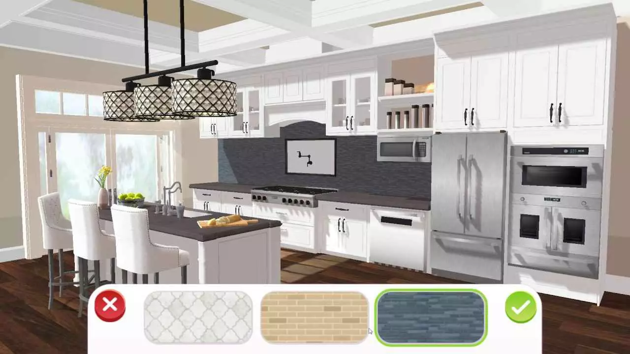 Ảnh 2 của Home Design Makeover Mod APK v6.1.3g (Menu, Mua sắm miễn phí) Không gian nội thất phòng khách được thiết kế tinh tế
