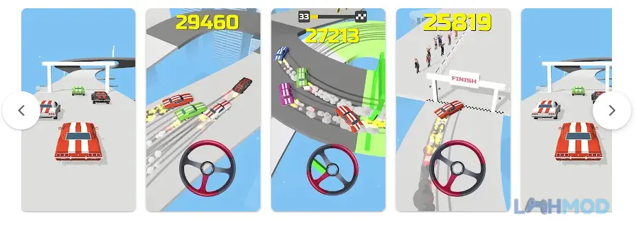 Ảnh 3 của Tải Hyper Drift Mod Apk 1.22.2 (Free Shopping) cho Android iOs Cảnh xe đua drift trên đường đua