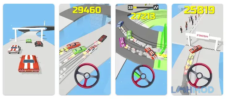 Ảnh 4 của Tải Hyper Drift Mod Apk 1.22.2 (Free Shopping) cho Android iOs Giao diện chọn xe và tùy chỉnh trong Hyper Drift Mod