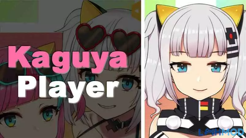Ảnh 2 của Tải Game 18+ Kaguya Player Apk v1.3.0 (Mod Mở Khóa Full Cấp Độ) Cảnh công chúa Cagua với mái tóc xanh và trang phục truyền thống, đứng giữa không gian xanh