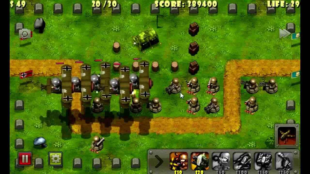 Ảnh 4 của Little Commander – WWII TD Mod APK 1.9.3 (Mua sắm miễn phí) Chỉ huy dàn trận bảo vệ lãnh thổ