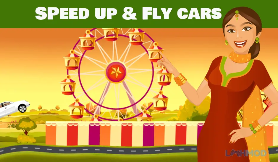 Ảnh 2 của Tải Lofty Rides Mod Apk 5.93 (Đã mở khóa) cho Android iOs Một chiếc xe thể thao đang drift trên đường phố ban đêm.