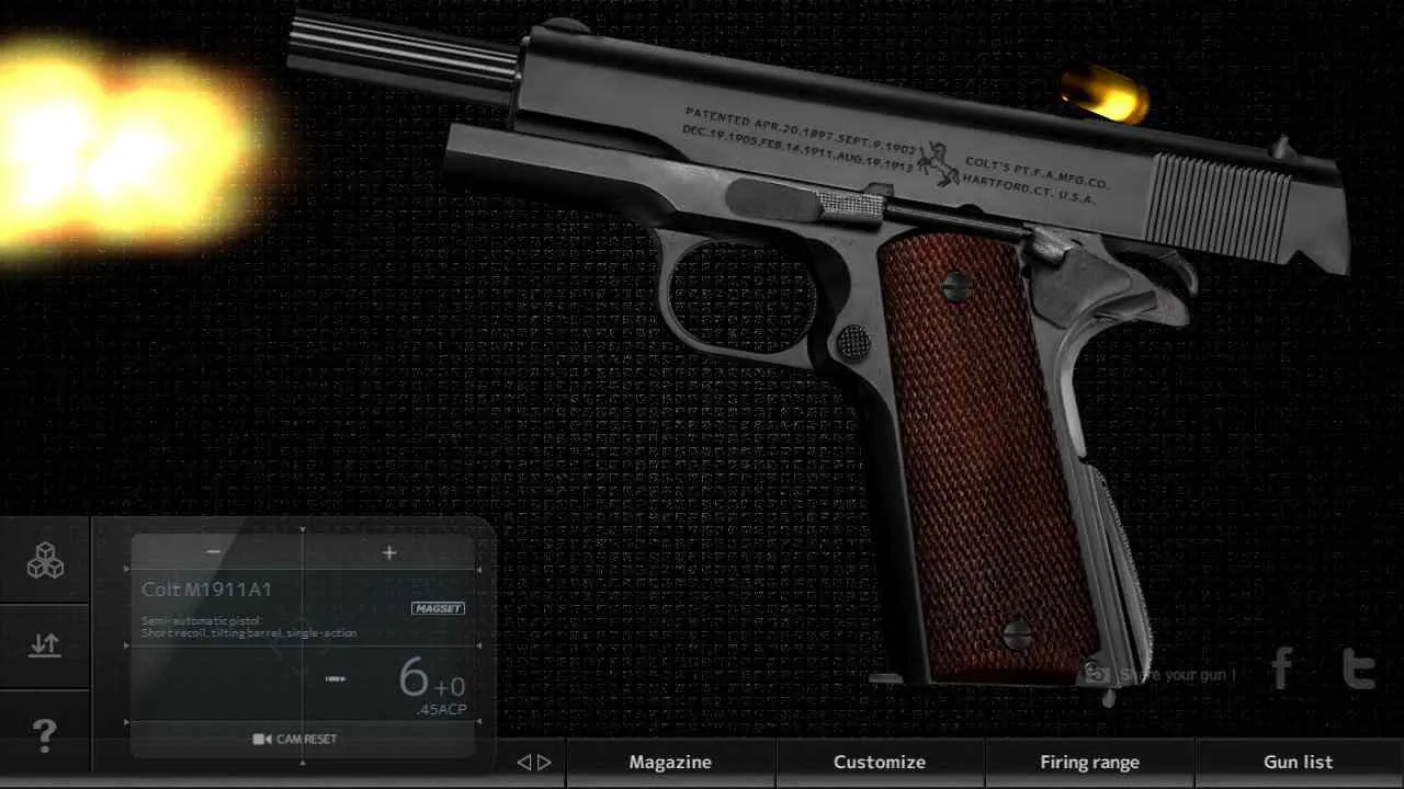 Ảnh 1 của Tải Magnum 3.0 Gun Custom Simulator Mod APK v1.0604 (Vô Hạn Tiền) Giao diện chọn súng trong Magnum 3.0 Gun Custom Simulator Mod