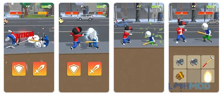 Ảnh 4 của Tải Merge Fighting Mod Apk v1.1.20 (Vô Hạn Tiền) cho Android iOs Một pha kết hợp vũ khí và tấn công đối thủ trong Merge Fighting Mod