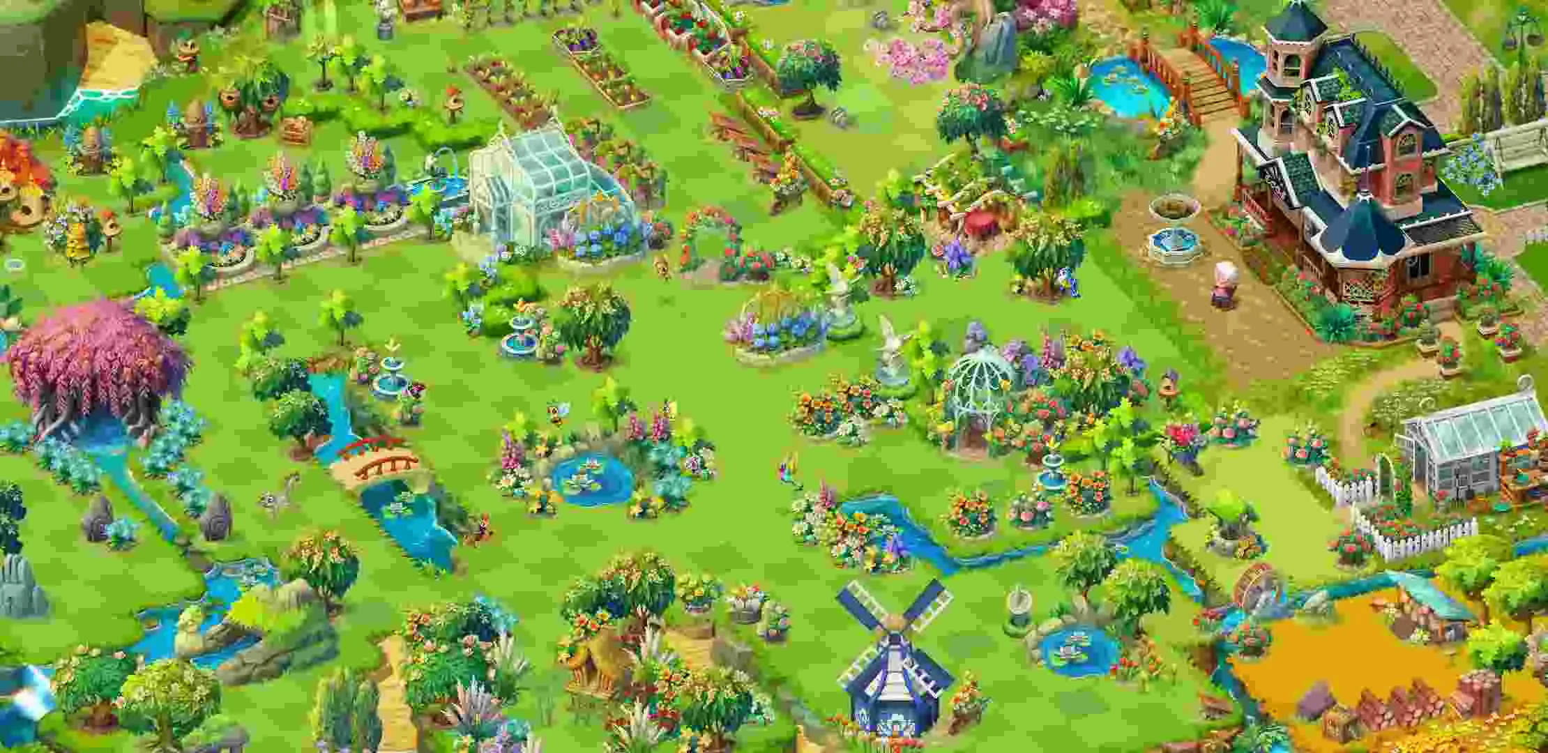 Ảnh 2 của Tải game Merge Gardens Mod APK v1.32.2 (Menu, Vô Hạn Tiền) Trải nghiệm ghép 3 hấp dẫn trong Merge Gardens