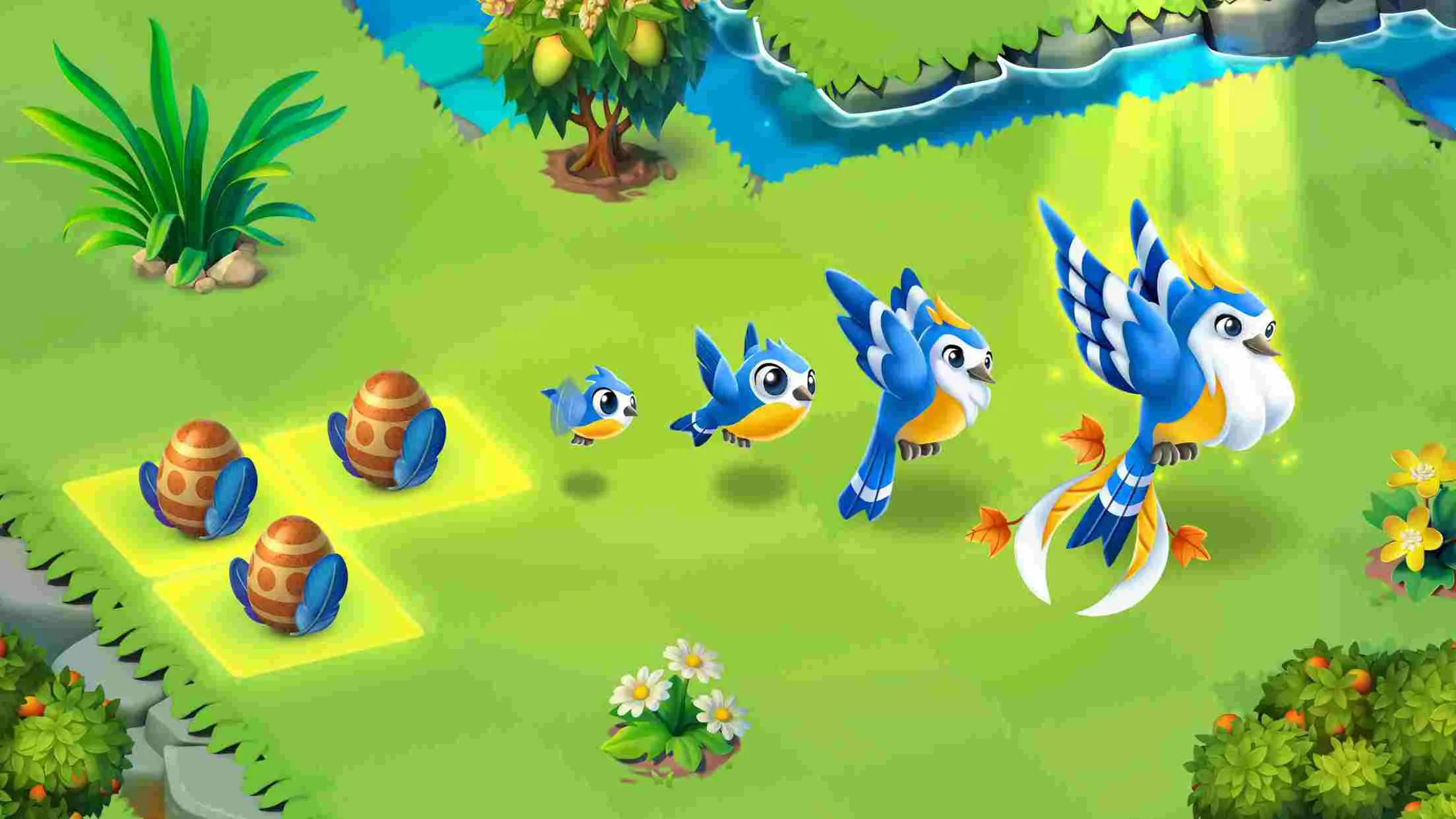 Ảnh 3 của Tải game Merge Gardens Mod APK v1.32.2 (Menu, Vô Hạn Tiền) Khám phá khu vườn xanh mướt