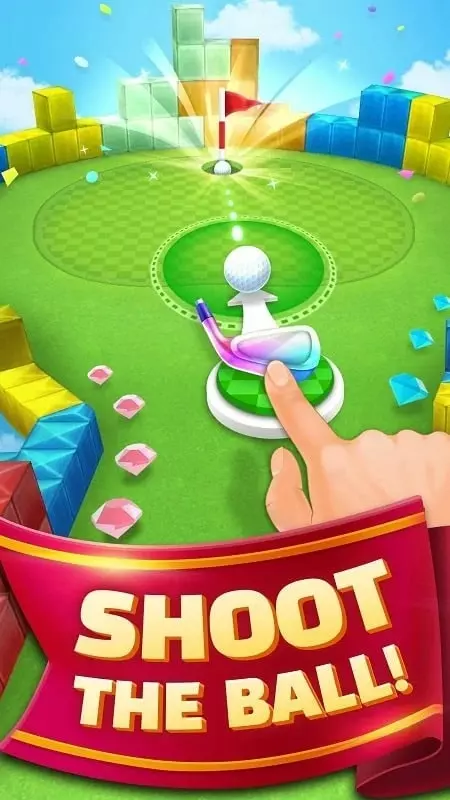 Ảnh 1 của Tải game Mini GOLF Tour Mod APK 1.0.3.3 (Vô hạn tiền) Sân golf Mini GOLF Tour với các chướng ngại vật độc đáo