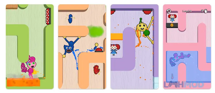 Ảnh 2 của Tải Mommy Maze Stretch Long Legs Apk 0.16.2 cho Android iOs Nhân vật game Mommy Maze Stretch Long Legs dùng chân dài di chuyển