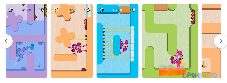 Ảnh 3 của Tải Mommy Maze Stretch Long Legs Apk 0.16.2 cho Android iOs Giao diện màn chơi game giải đố mê cung