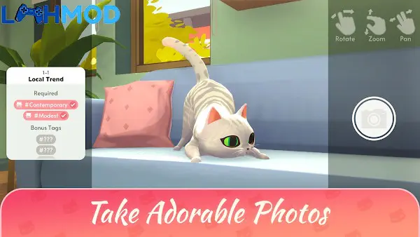 Ảnh 1 của My Cat Club: Pet Cats Game APK 1.17.2 cho Android iOS Cảnh mèo cưng đáng yêu trong ngôi nhà được trang trí