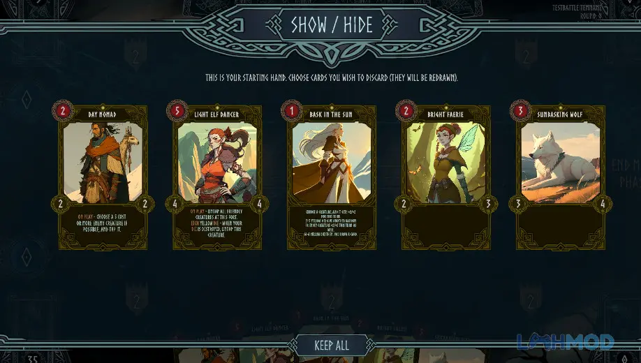 Ảnh 3 của Tải Nine Realms Revolt Mod Apk 13 (Mở khóa All) cho Android iOs Alt text mô tả một trận chiến Nine Realms Revolt khốc liệt với hiệu ứng phép thuật và nhiều đơn vị trên chiến trường