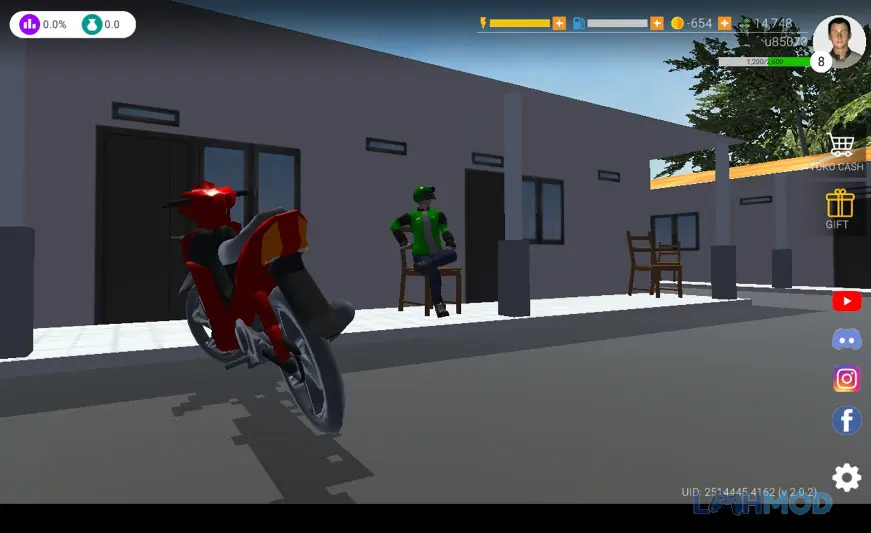 Ảnh 2 của Tải Ojol The Game Mod Apk 2.2.2 (Vô hạn tiền) cho Android iOs Ojol The Game Mod đang trên đường giao hàng