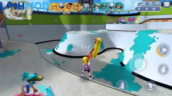 Ảnh 3 của Tải trò chơi Paintman Go APK 1.12.02 cho Android iOS Một cảnh chơi game Paintman Go đầy màu sắc