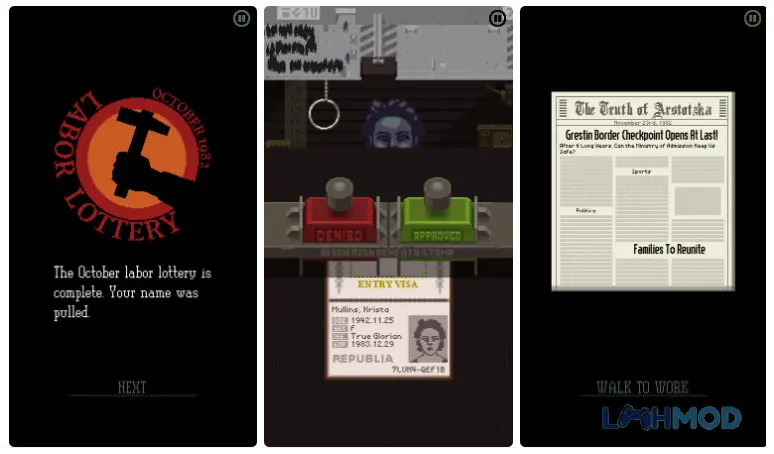 Ảnh 3 của Tải Papers Please Apk 1.4.3 cho Android iOs Kiểm tra giấy tờ của người nhập cư trong Papers Please