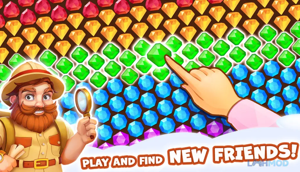 Ảnh 3 của Tải Pirate Treasures Jewel Gems Apk 2.0.130 cho Android iOs Một màn chơi giải đố ghép 3 với hình ảnh đẹp mắt trong game