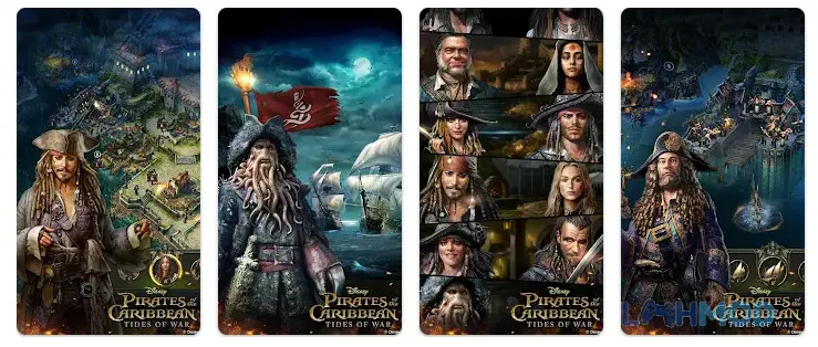 Ảnh 1 của Tải Pirates of the Caribbean ToW Apk 1.0.236 cho Android iOs Cảnh thuyền trưởng và tàu cướp biển sẵn sàng chiến đấu