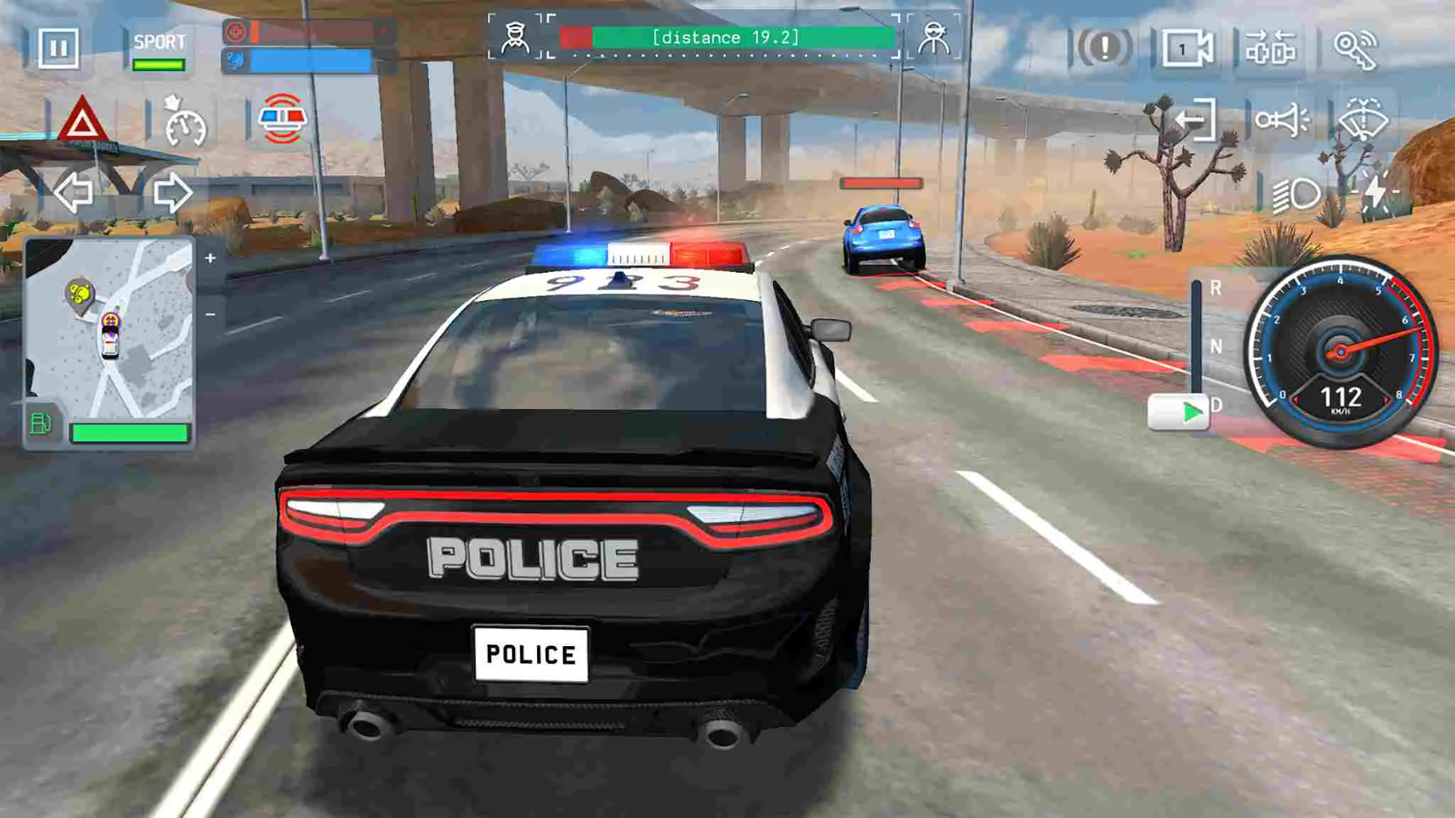 Ảnh 4 của Tải game Police Sim 2022 Mod APK 1.9.118 (Menu, Vô Hạn Tiền) Hệ thống xe cảnh sát đa dạng trong garage
