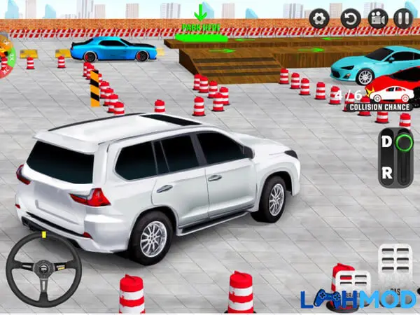 Ảnh 4 của Prado Car Parking Game 3D Apk 0.1 cho Android, IOS Góc nhìn trong game khi người chơi điều khiển xe Prado