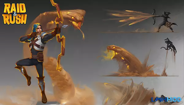 Ảnh 5 của Tải Raid & Rush MOD APK 1.1.16 (Phần thưởng miễn phí) Android iOS Ảnh chụp màn hình các anh hùng trong Raid & Rush