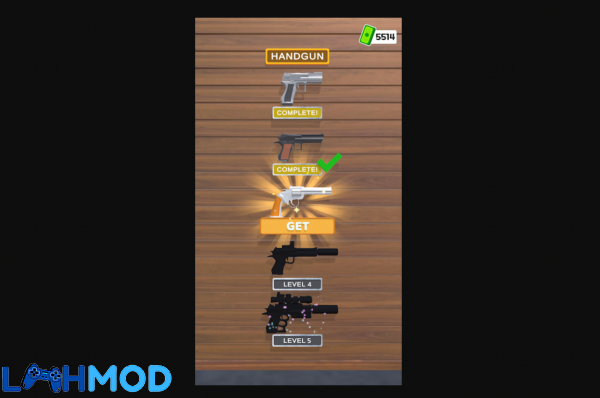 Ảnh 3 của Tải Reload Rush APK 1.1.0 cho Android iOS Giao diện chọn vũ khí hoặc nâng cấp trong Reload Rush