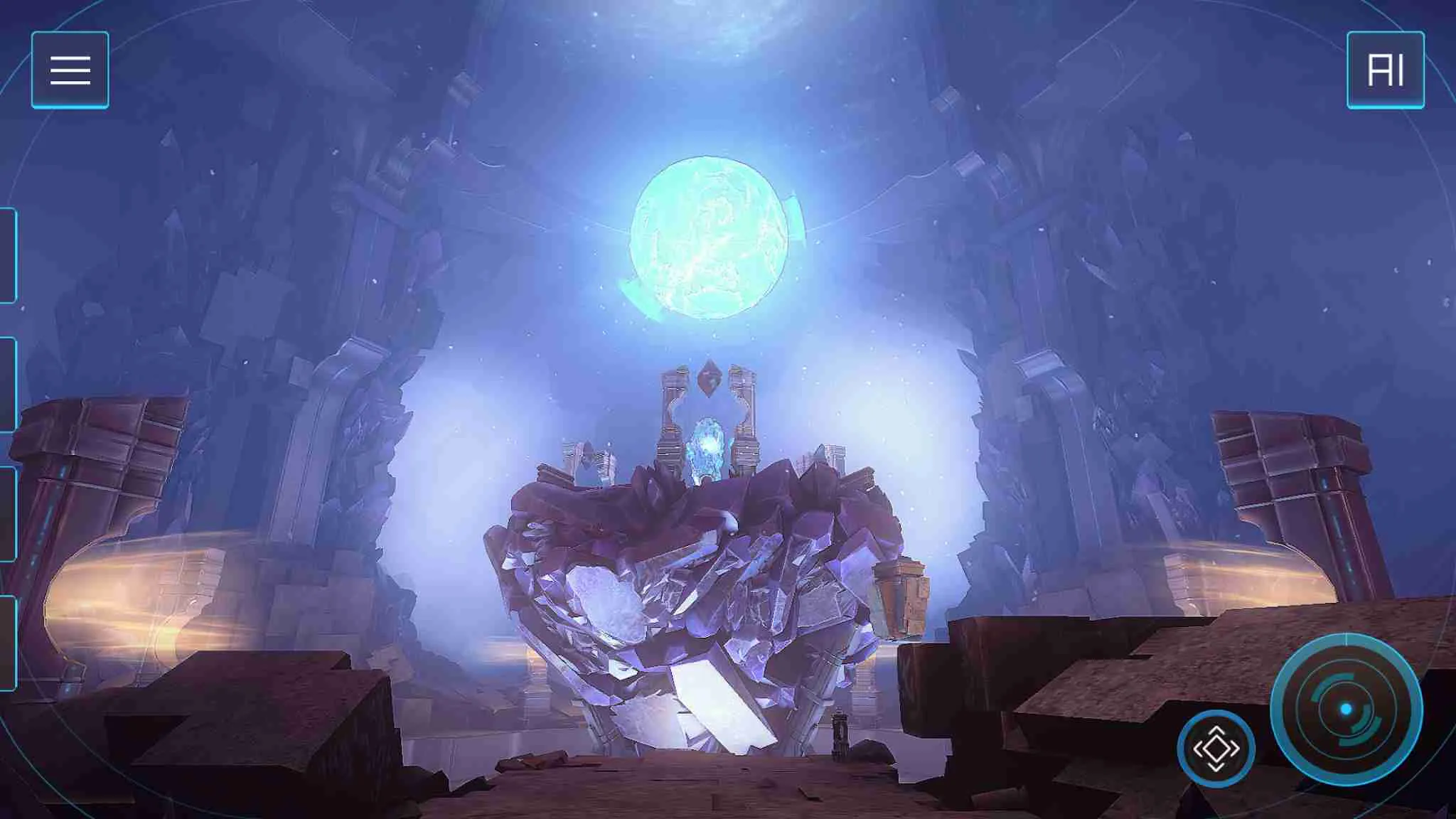 Ảnh 2 của Tải game Returner 77 Mod APK 1.0 (Full Paid) Người chơi khám phá nội thất con tàu ngoài hành tinh trong Returner 77 Mod