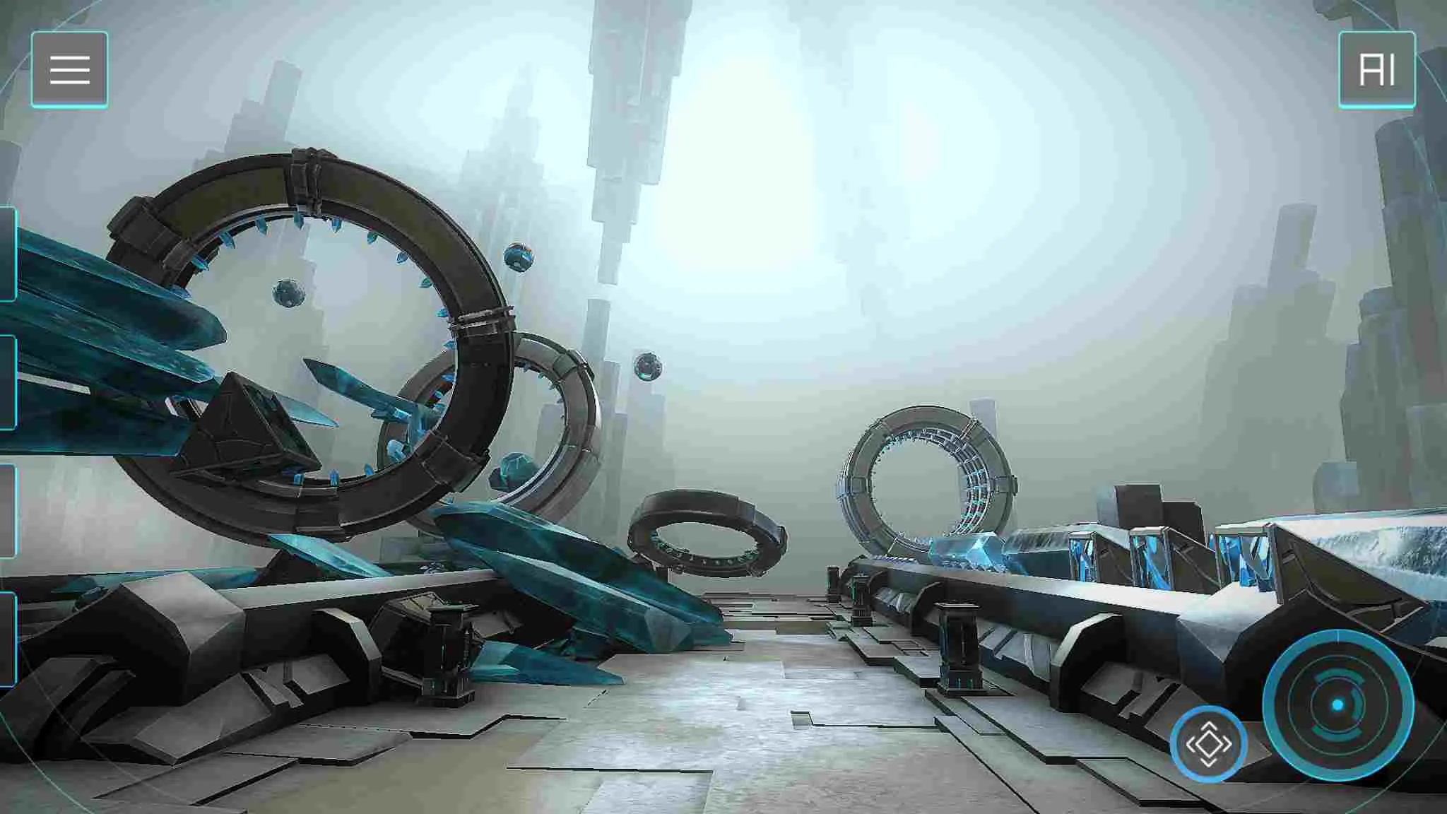 Ảnh 5 của Tải game Returner 77 Mod APK 1.0 (Full Paid) Hiệu ứng ánh sáng và môi trường 3D ấn tượng trên con tàu của Returner 77