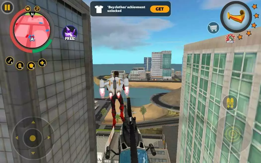 Ảnh 4 của Tải game Rope Hero 3 Mod APK 2.5.2 (Menu, Vô Hạn Tiền) Hệ thống vũ khí đa dạng trong Rope Hero 3 Mod