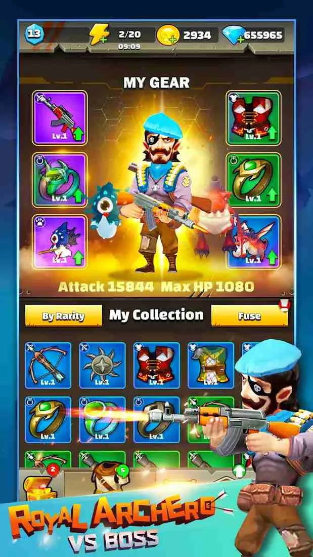 Ảnh 5 của Royal Archero VS BOSS Mod APK 1.9 (Menu, Onehit, Kim Cương, Bất tử, Tốc Độ) Royal Archero VS BOSS Mod trong trận đấu