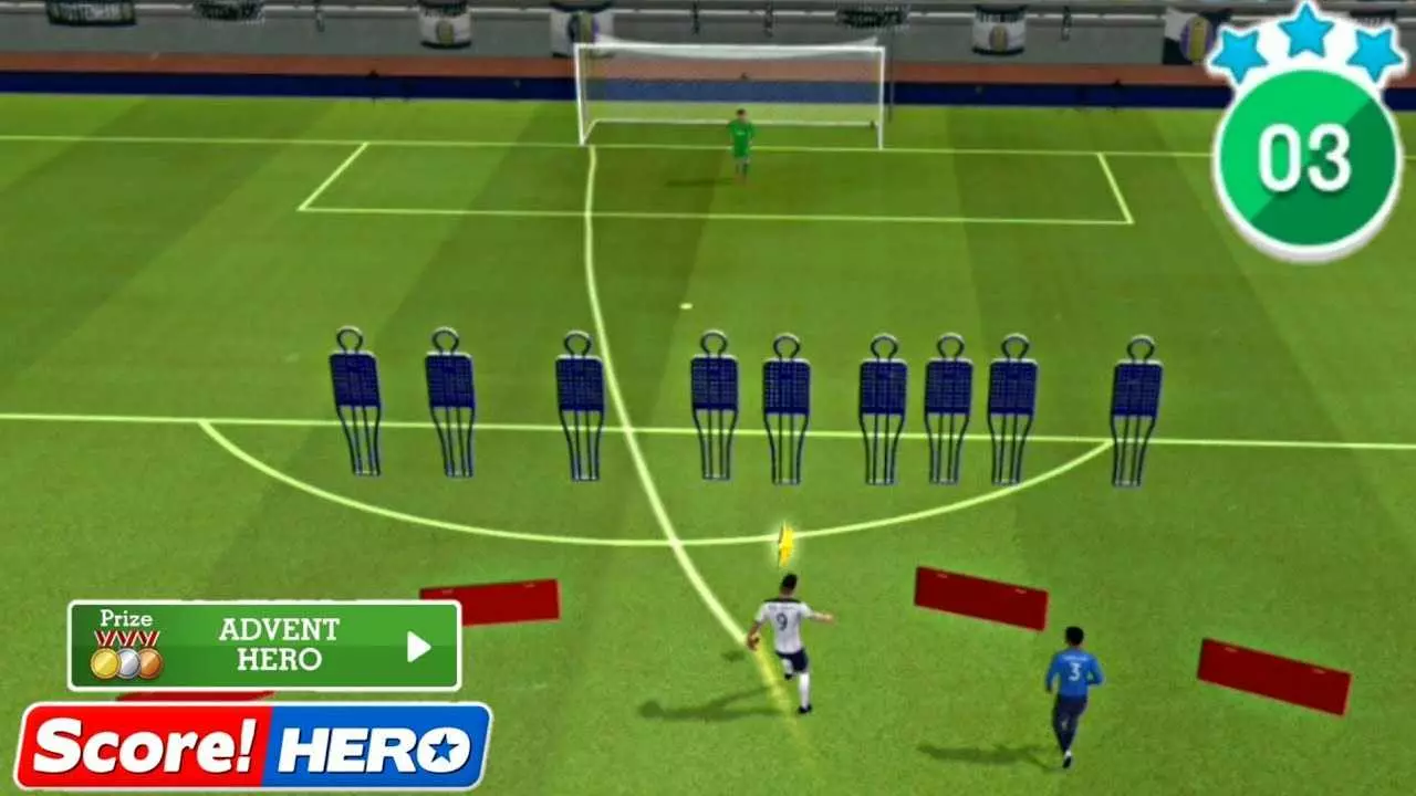 Ảnh 3 của Score Hero Mod APK 2.75 (Tiền, Money, Life, Mở Khóa Level) Giao diện trong trận đấu của Score Hero Mod