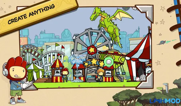 Ảnh 2 của Scribblenauts Unlimited Mod Apk 1.27 (Mở khóa DLC) Maxwell và Lily trong Scribblenauts Unlimited