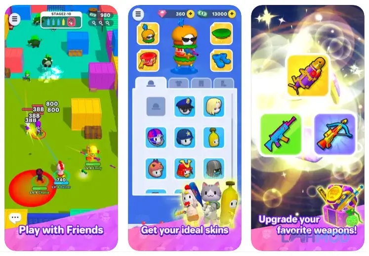 Ảnh 2 của Tải Smash Party-Hero Action Game Apk 1.2.5 cho Android iOs Các nhân vật anh hùng tập hợp chuẩn bị chiến đấu